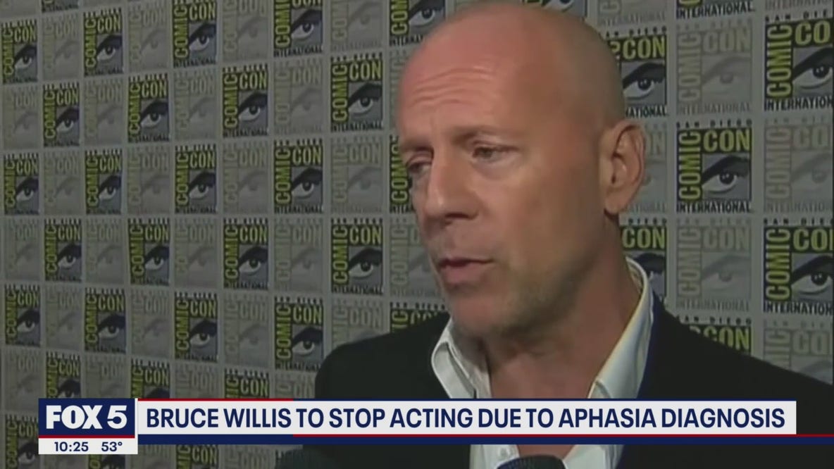Bruce Willis to stop acting due to aphasia diagnosis